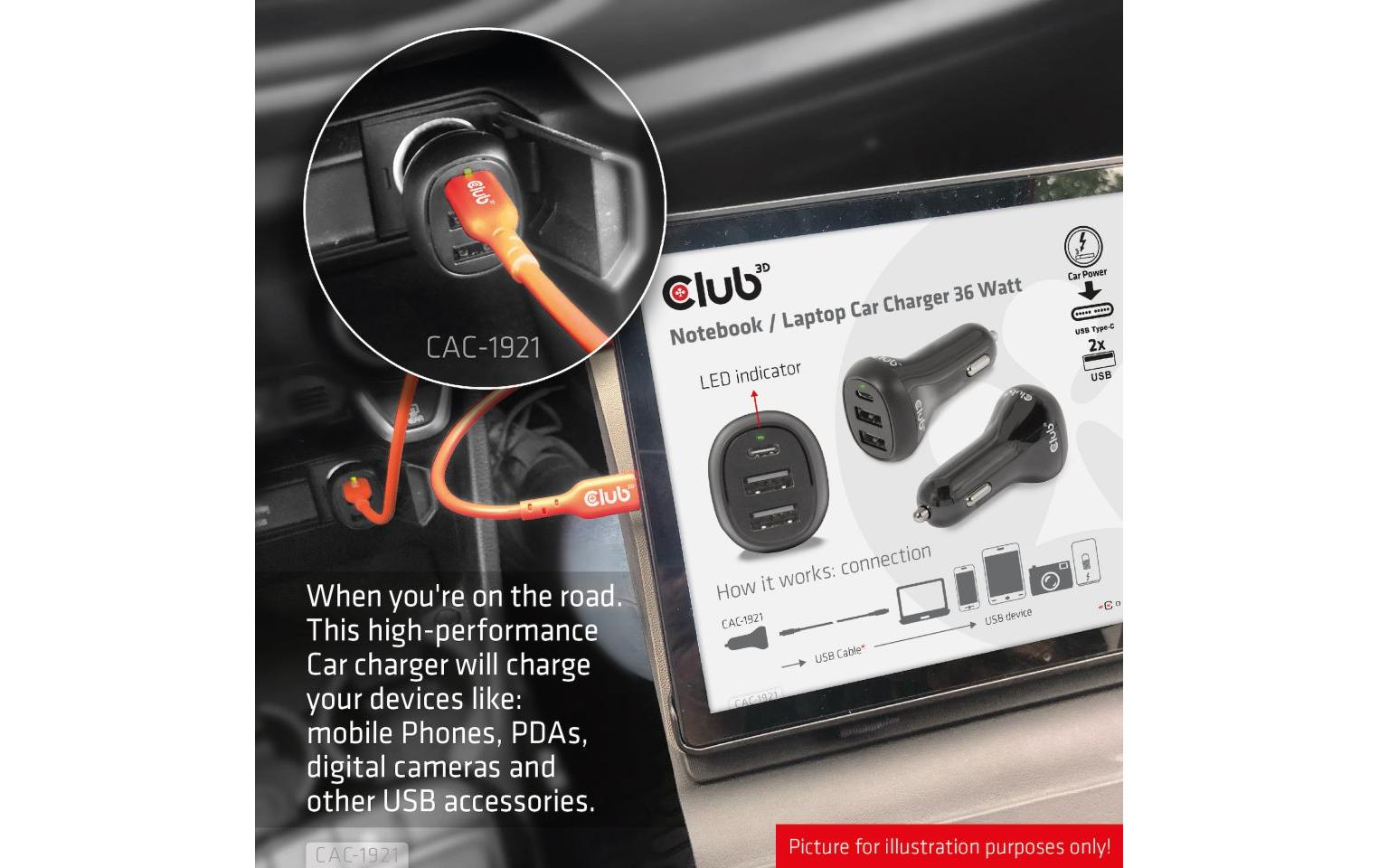 Club 3D Autoladegerät CAC-1921