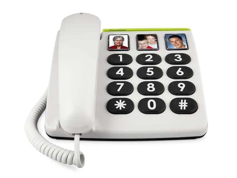 Doro Tischtelefon PhoneEasy 331ph Weiss Doro Tischtelefon PhoneEasy 331ph Weiss