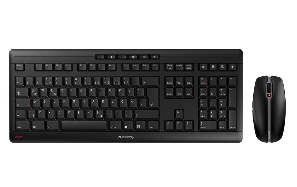 Cherry Tastatur-Maus-Set STREAM CH-Layout Schwarz Cherry Tastatur-Maus-Set STREAM CH-Layout Schwarz
