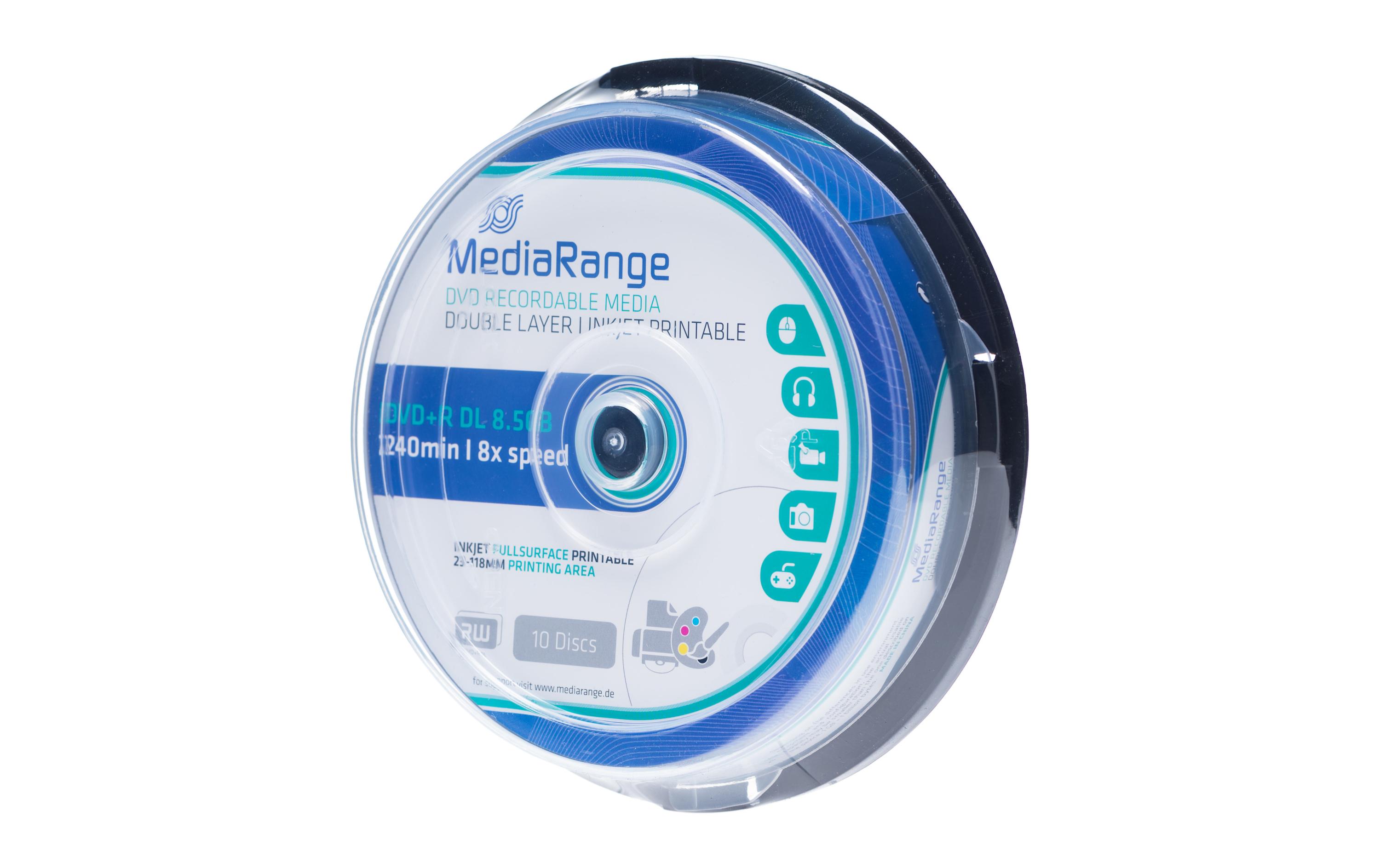 MediaRange DVD+R 8.5 GB, Spindel (10 Stück)