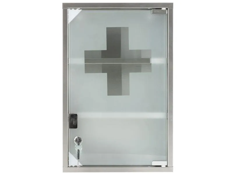 STRUCT Erste Hilfe Schrank 30 x 45 x 12 cm, Edelstahl STRUCT Erste Hilfe Schrank 30 x 45 x 12 cm, Edelstahl
