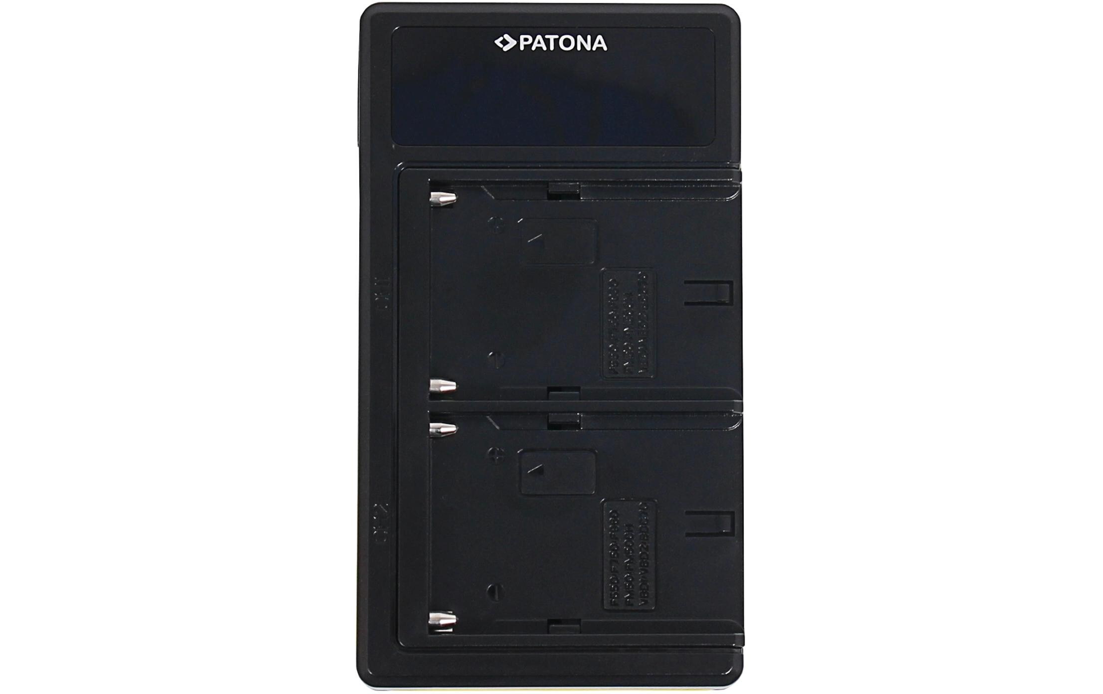 Patona USB Ladegerät Sony NP-FM50, NP-F550, NP-F750 und NP-F970