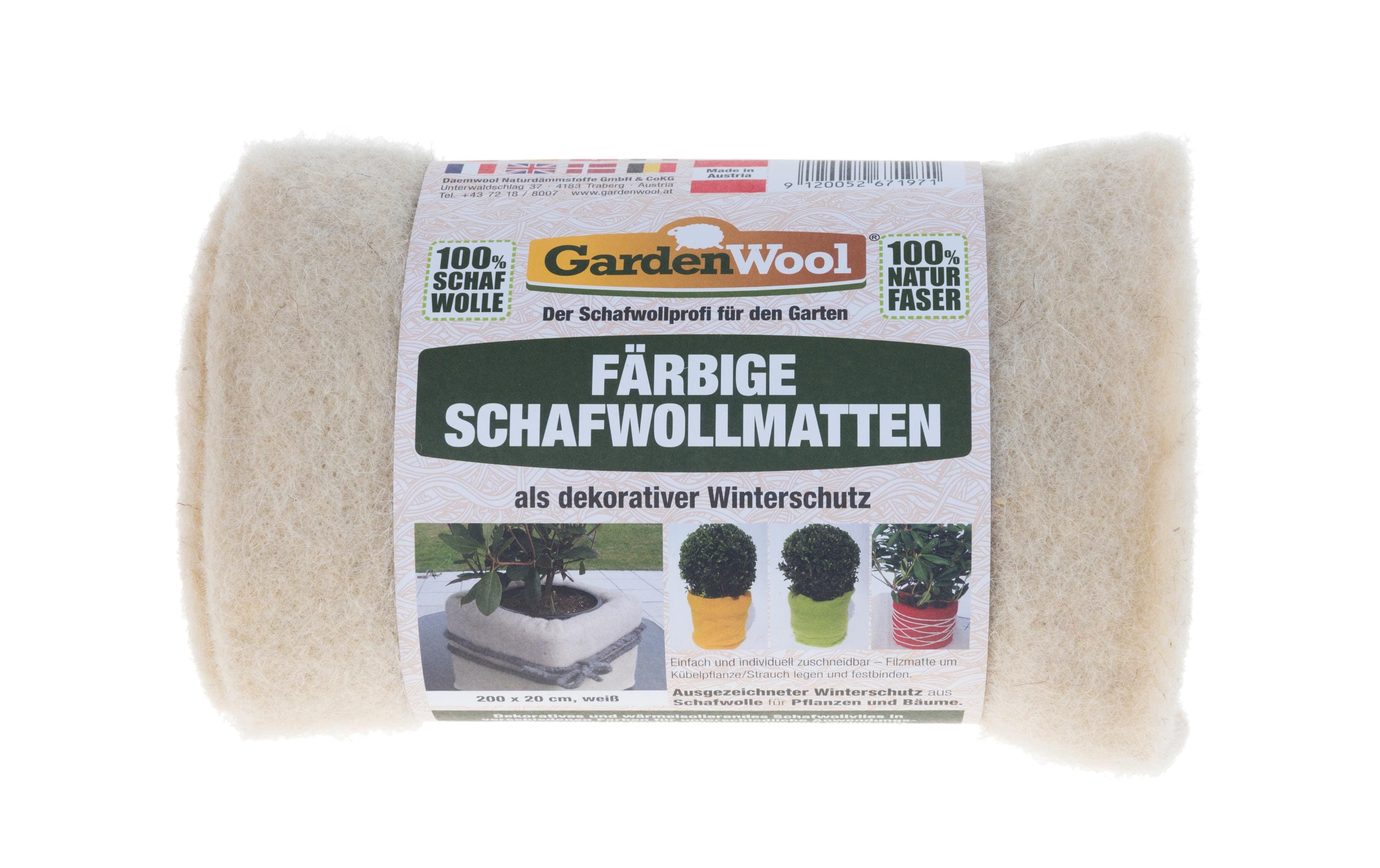 GardenWool Winterschutz-Matte 2 x 0,2 m Weiss GardenWool Winterschutz-Matte 2 x 0,2 m Weiss