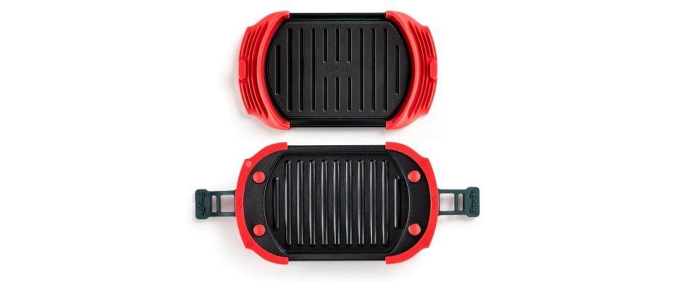 Lékué Mikrowellen-Grill 25.2 cm, Rot/Schwarz