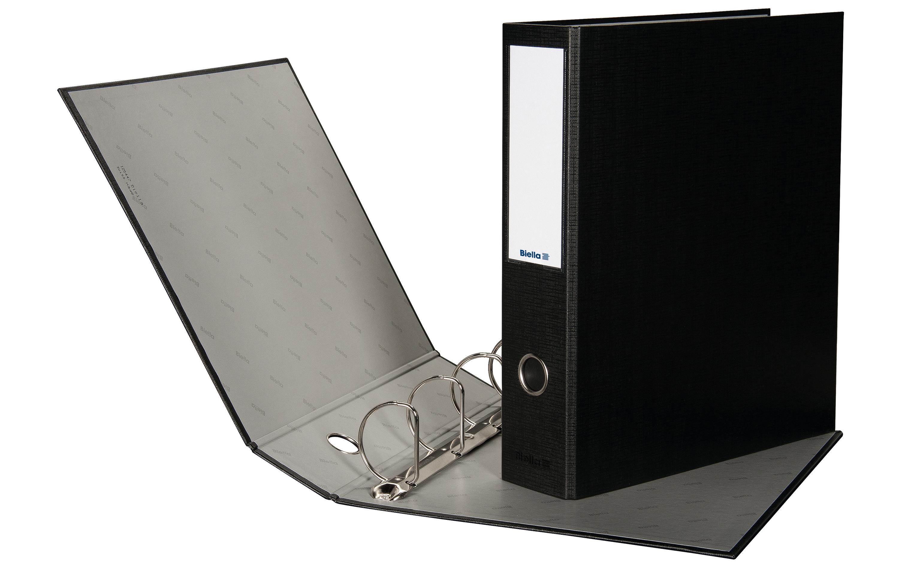 Biella Zeigebuch Dinor-Quatro A4 7 cm, Schwarz