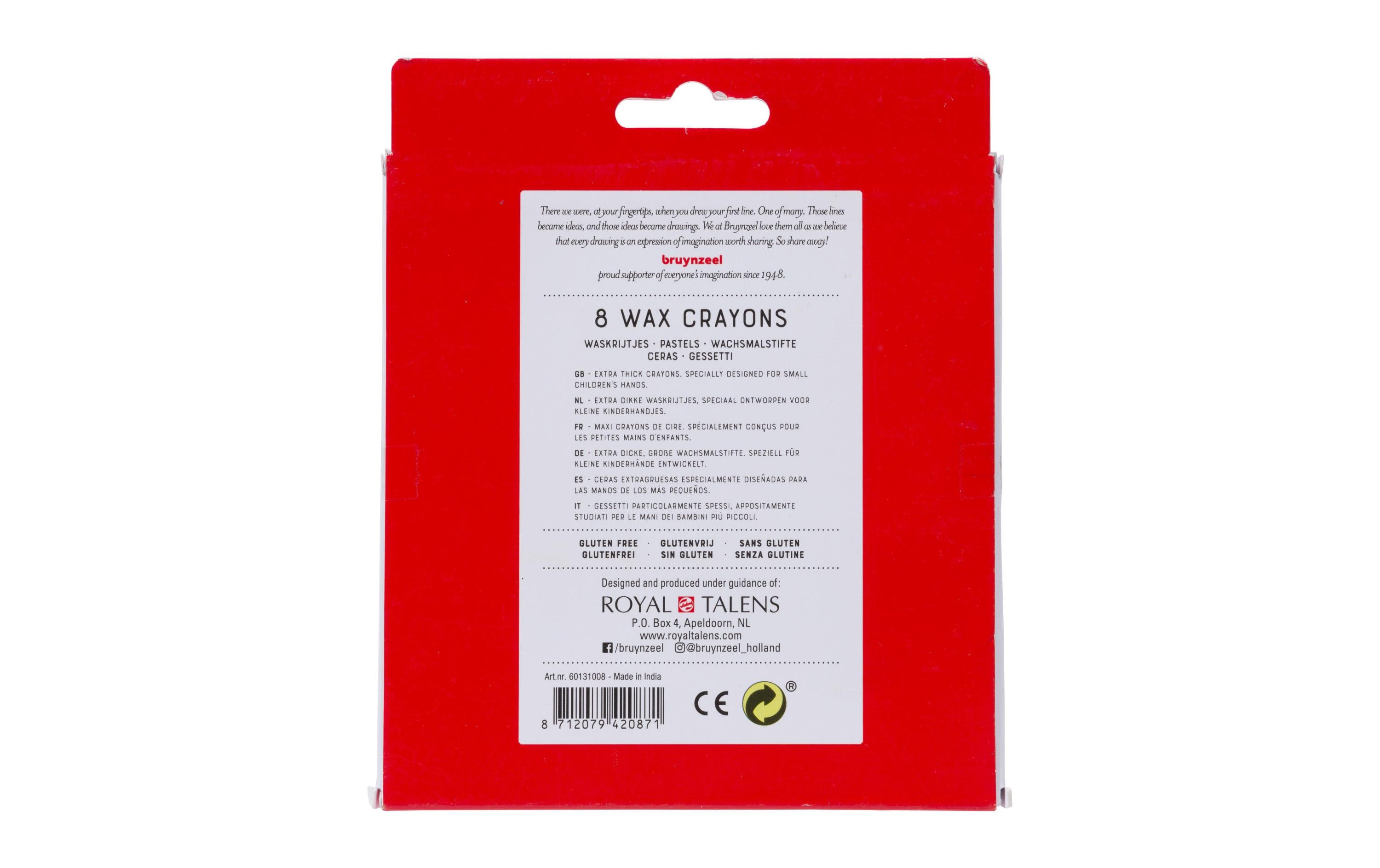 Bruynzeel Wachsmalstifte 8er-Set, Mehrfarbig Bruynzeel Wachsmalstifte 8er-Set, Mehrfarbig