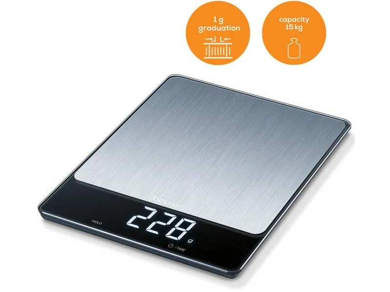 Beurer Küchenwaage KS34 XL Silber