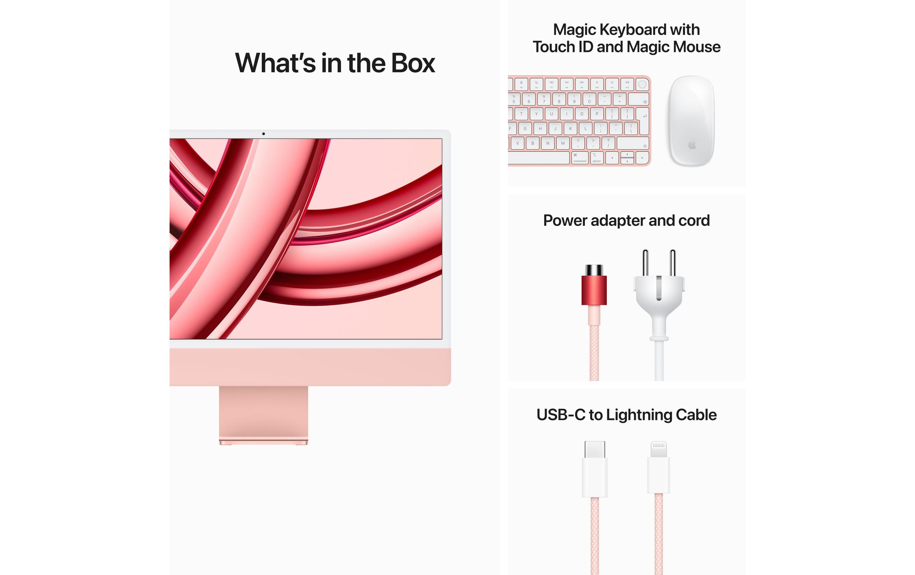 Apple iMac 24 M3 10C GPU / 512 GB / 8 GB Pink