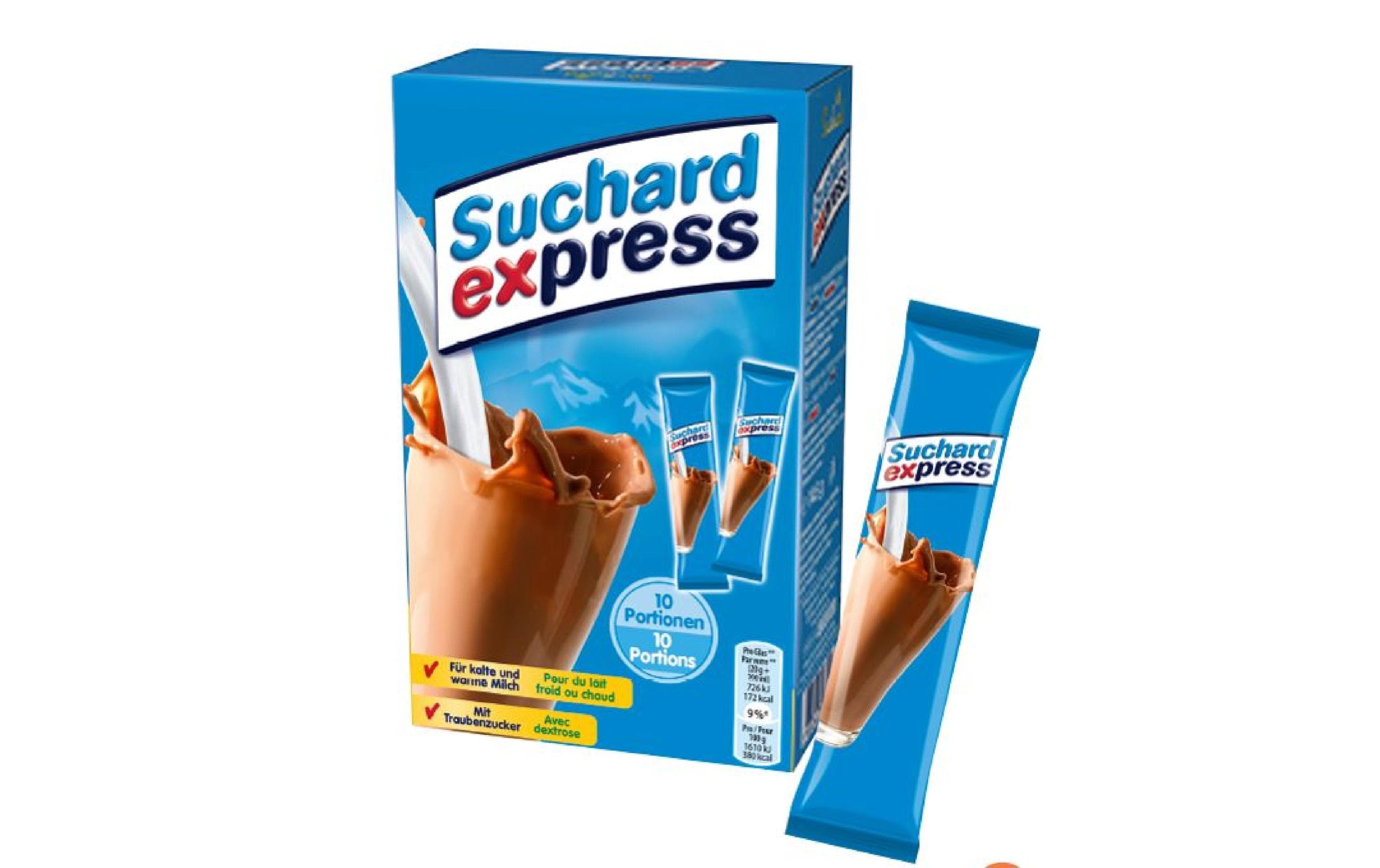 Suchard Express Kakaopulver Portionen 10 Stück Suchard Express Kakaopulver Portionen 10 Stück