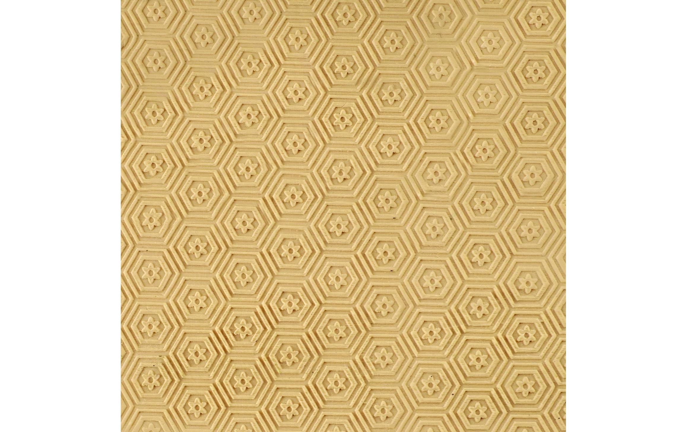 Ibili Wallholz mit Muster Deko 39.5 x 5 cm, Braun