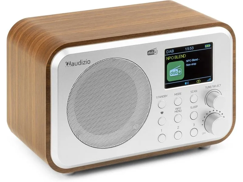 Audizio DAB+ Radio Milan Dunkelbraun/Silber Audizio DAB+ Radio Milan Dunkelbraun/Silber