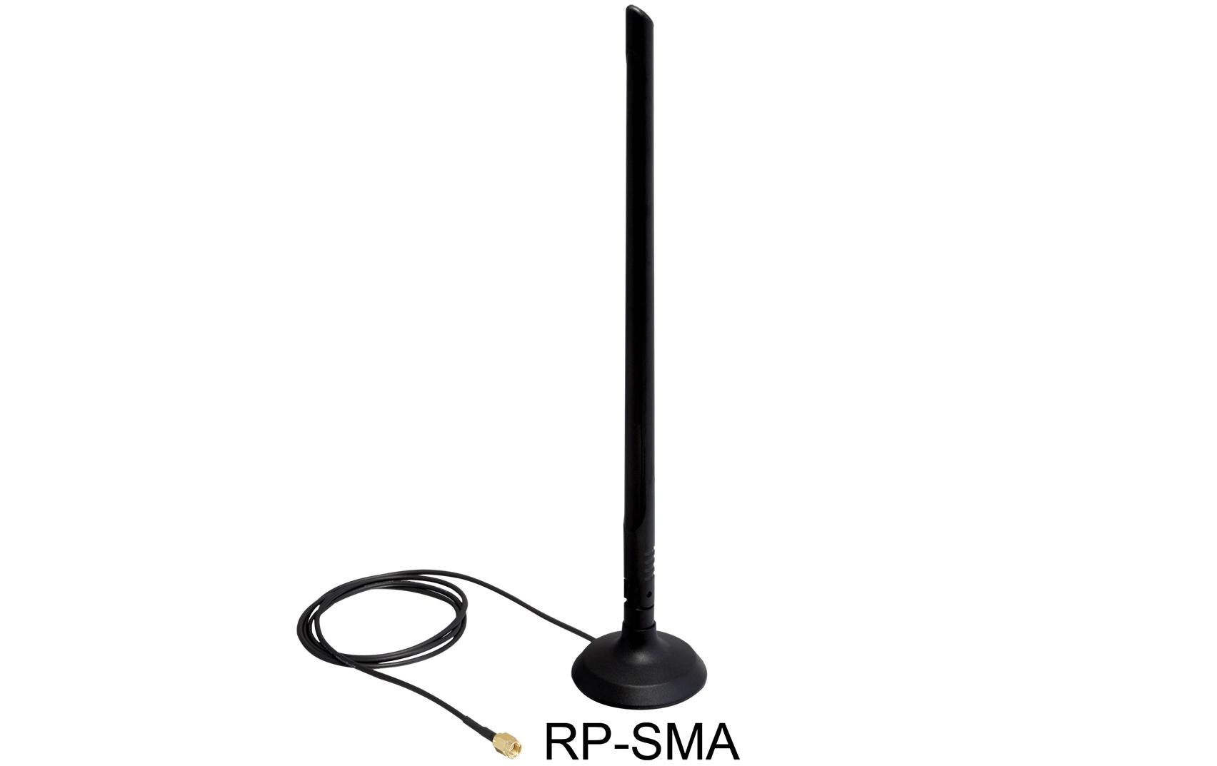 Delock WLAN-Antenne RP-SMA, 30cm RP-SMA 6.5 dBi Rundstrahl