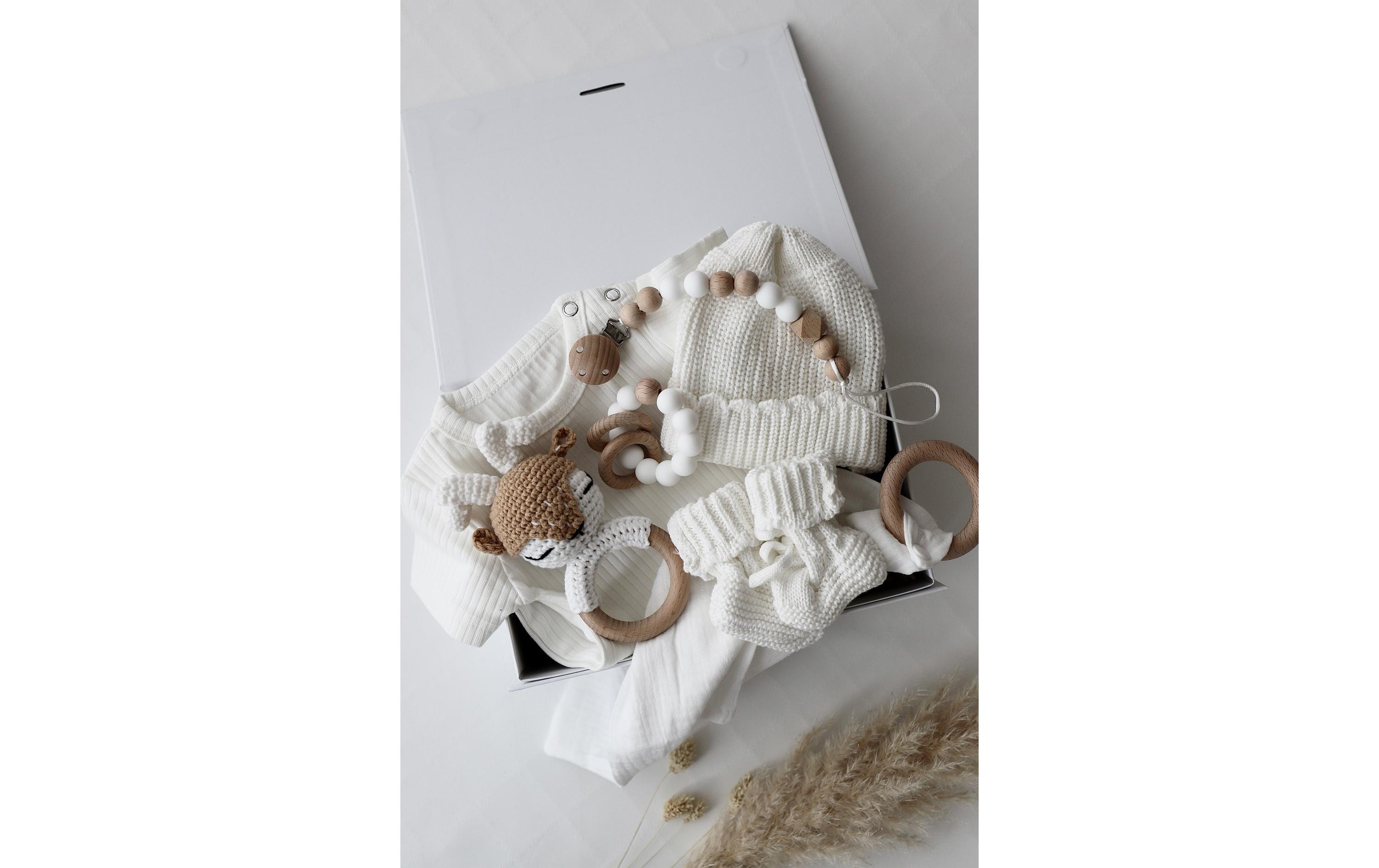 Oykami Baby Geschenkbox Weiss Palermo Elch