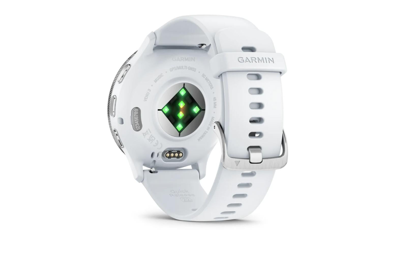 GARMIN Sportuhr Venu 3 Steinweiss / Silber