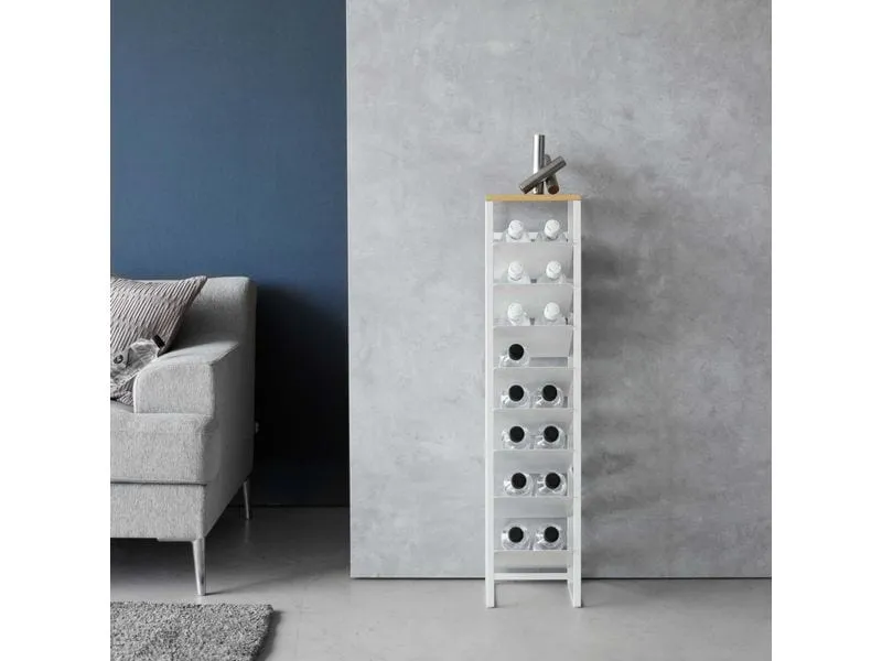 Yamazaki Flaschenregal Tower Weiss