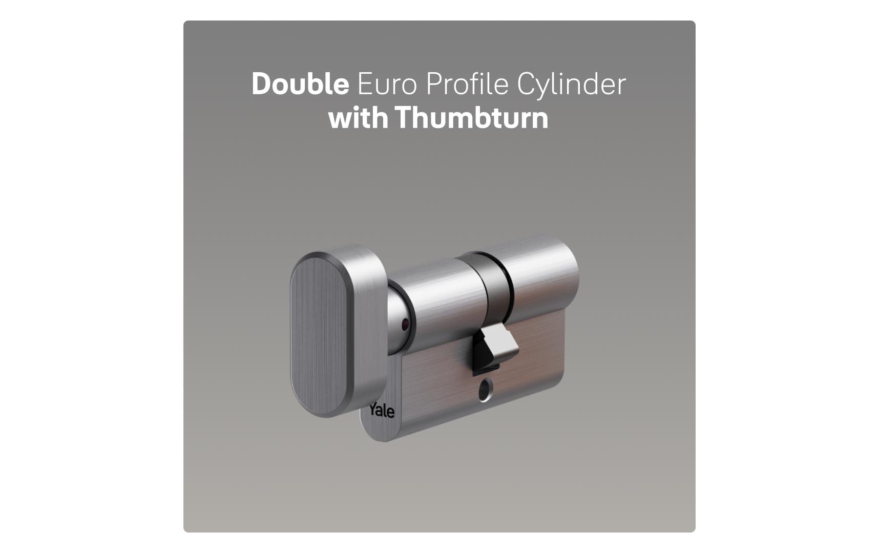 Yale Knaufzylinder 500 plus, 30/30, Nickel sat. Standard Security