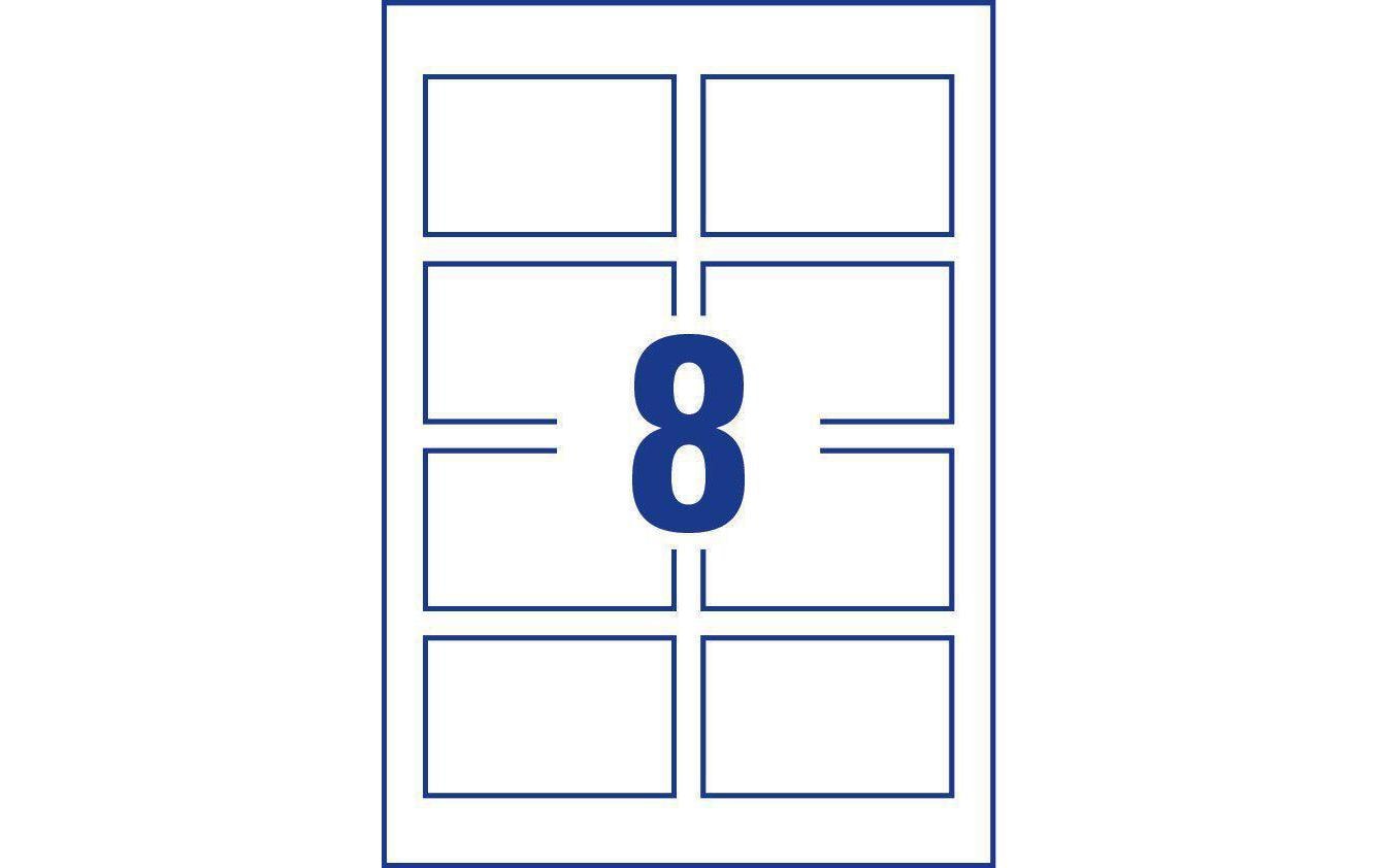 Avery Zweckform Visitenkarten-Etiketten Inkjet 85 x 54 mm 80 Stück