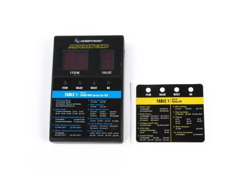 Hobbywing Programmierkarte LED Hobbywing Programmierkarte LED