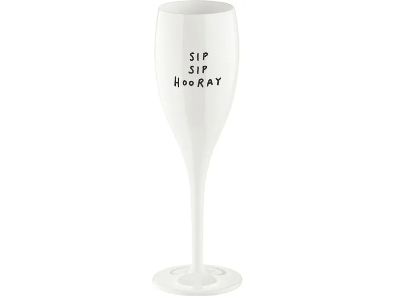 Koziol Sektglas Sip Sip Hooray 100 ml, 1 Stück, Weiss Koziol Sektglas Sip Sip Hooray 100 ml, 1 Stück, Weiss