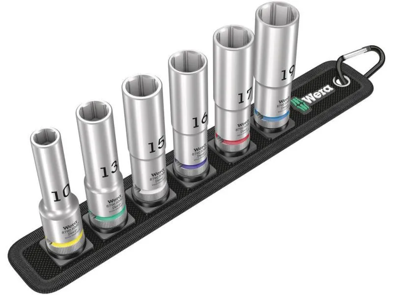 Wera Steckschlüsseleinsatz Belt C Deep 1, 1/2 6-teilig Wera Steckschlüsseleinsatz Belt C Deep 1, 1/2 6-teilig