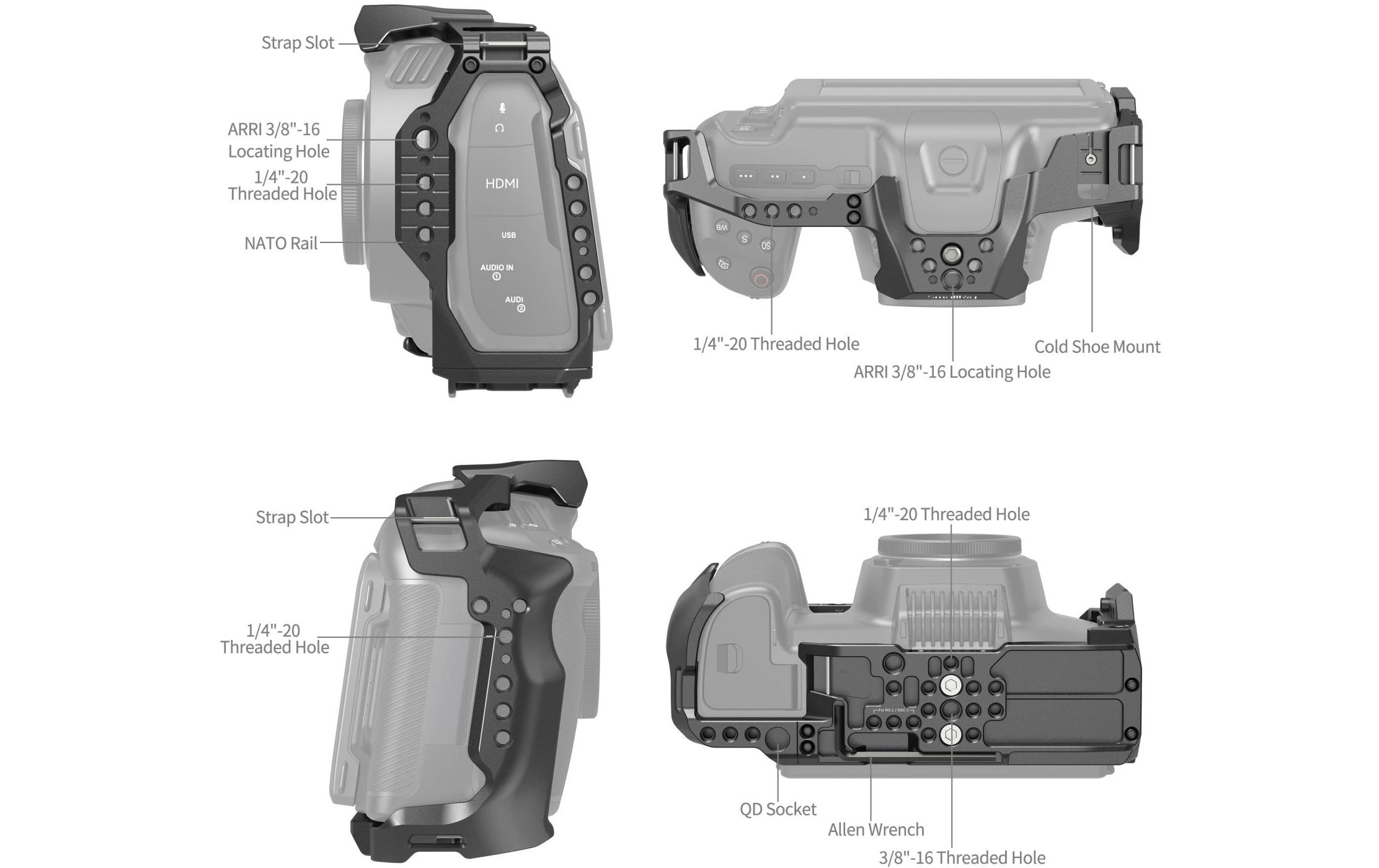 Smallrig Cage für Blackmagic Design Cinema 6K