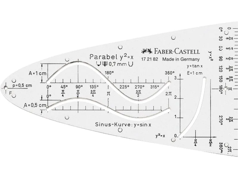 Faber-Castell Schablone Parabelschablone, Schützhülle