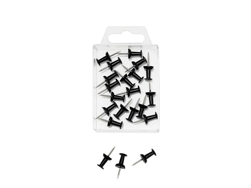 WEDO Reissnägel 9 mm Schwarz, 20 Stück WEDO Reissnägel 9 mm Schwarz, 20 Stück