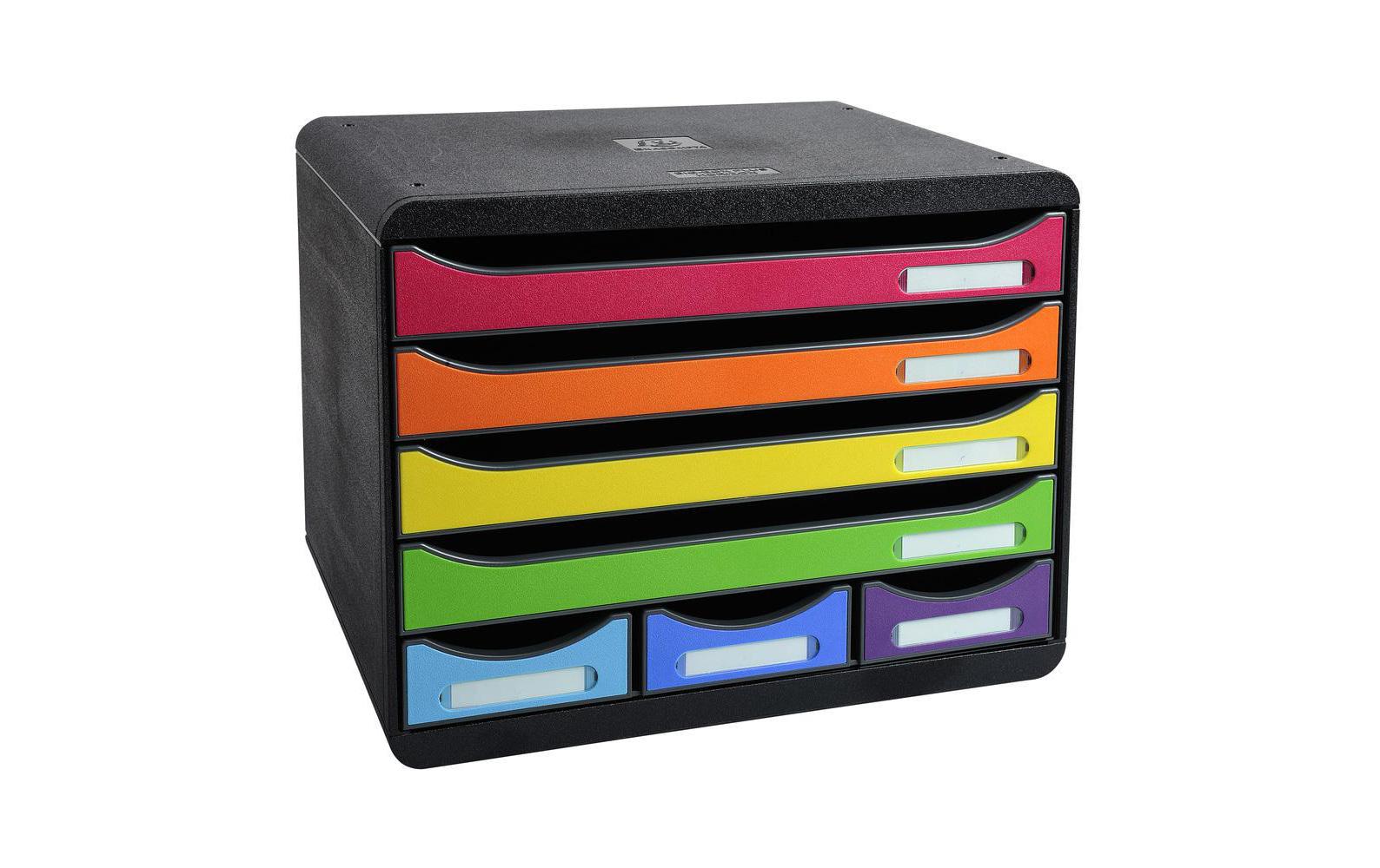 Exacompta Schubladenbox Storebox Mini 7 Schubladen, Schwarz Exacompta Schubladenbox Storebox Mini 7 Schubladen, Schwarz