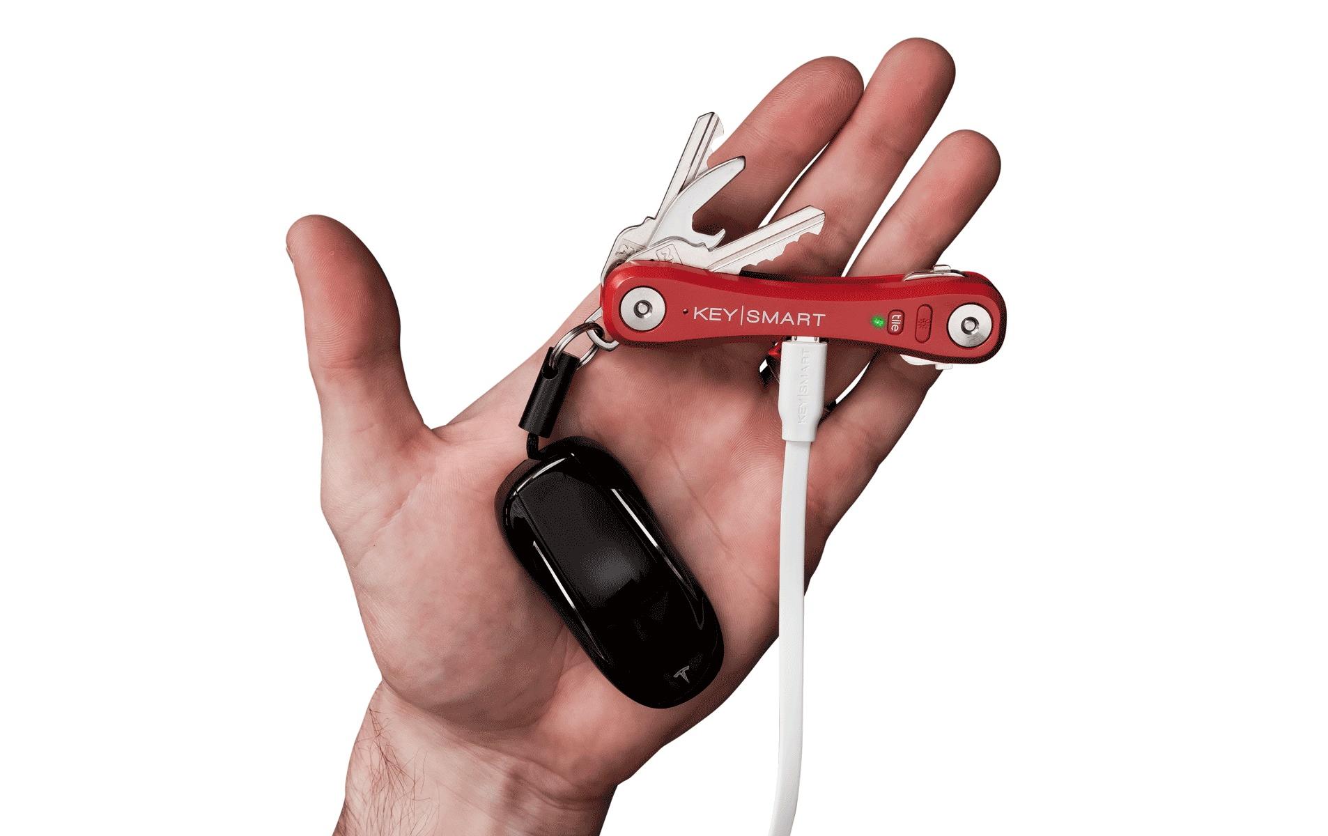 Keysmart Schlüsselhalter Pro Tile Rot