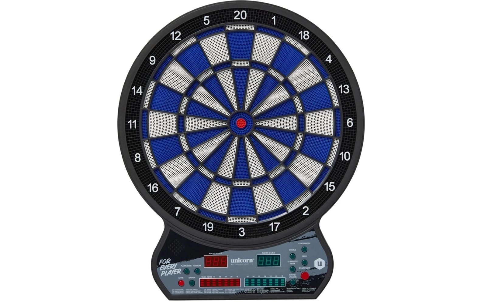 Unicorn Elektronische LED Dartscheibe inkl. 6 Pfeile