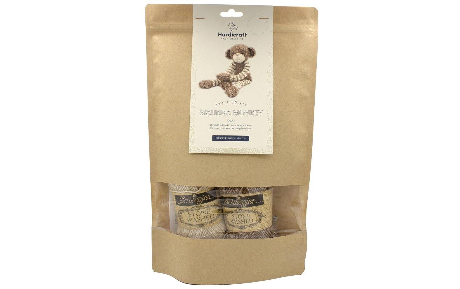 Hardicraft Strickset Affe Malinda 37 cm Hardicraft Strickset Affe Malinda 37 cm