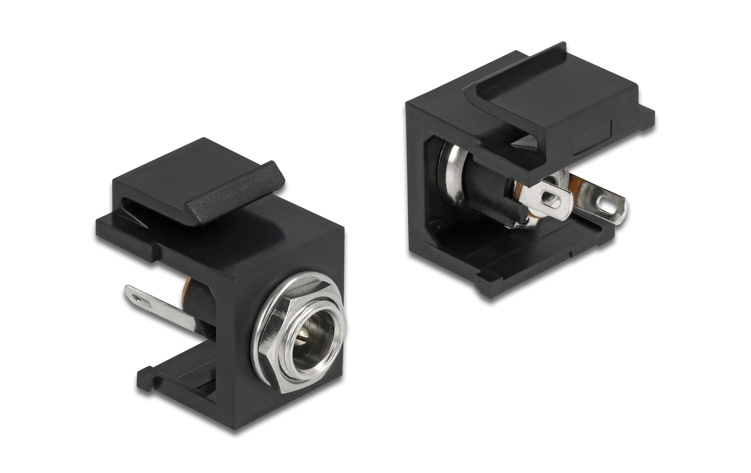 Delock Keystone-Modul DC 5.5 x 2.5 mm Buchse schwarz