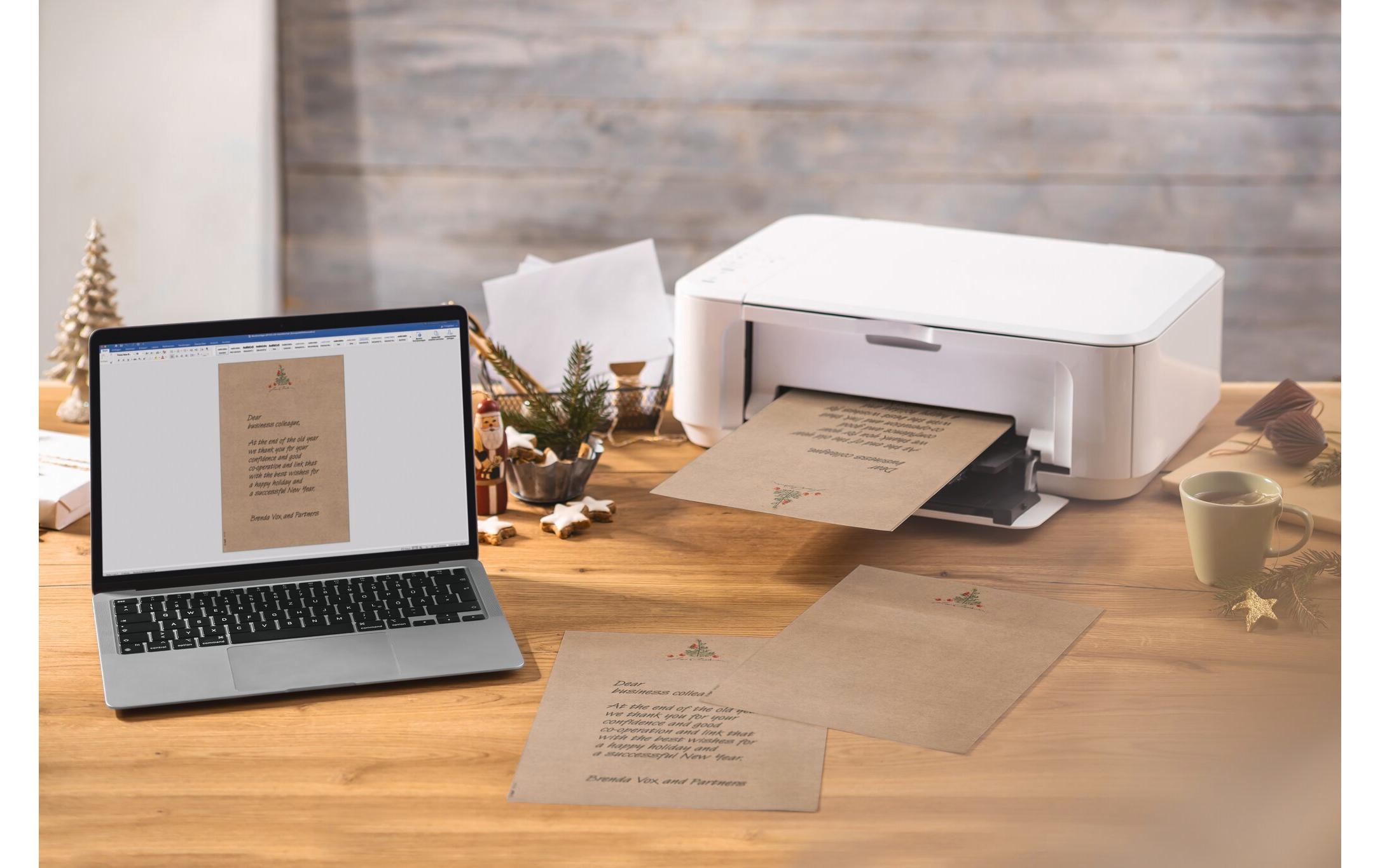 Sigel Motivpapier Christmas with apples, A4, 90 g/m², 100 Blatt