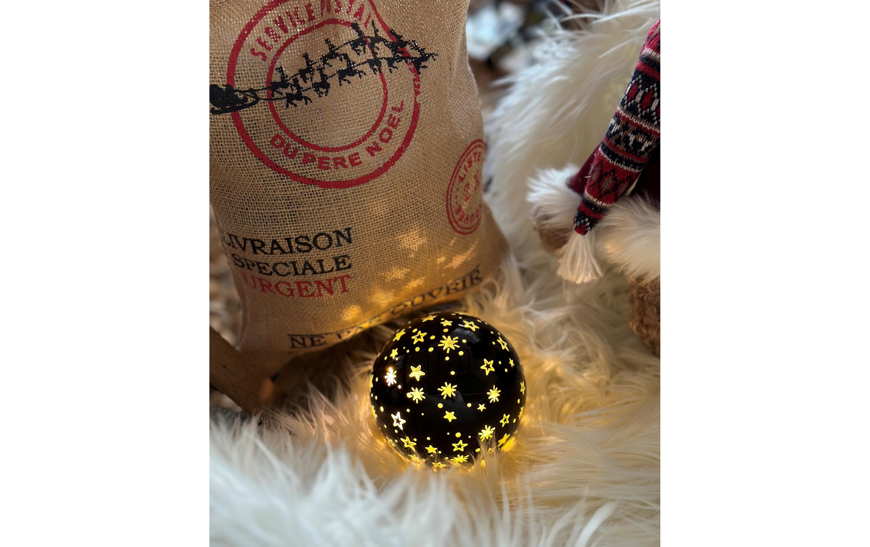 Dameco Schneekugel Ø 10 cm, Schwarz