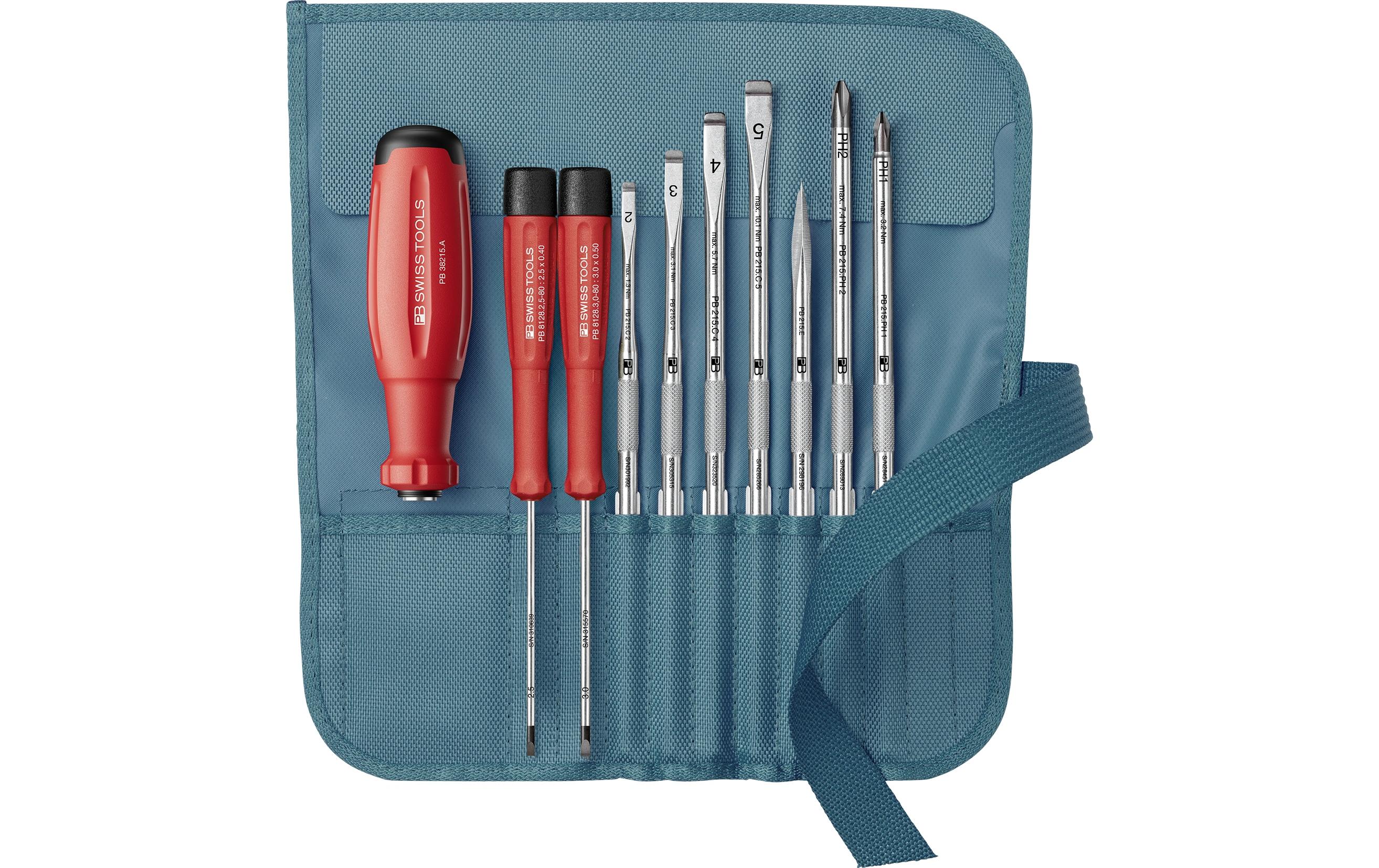 PB Swiss Tools SwissGrip Evo Wechselklingen-Set PB 38218.PE Petrol