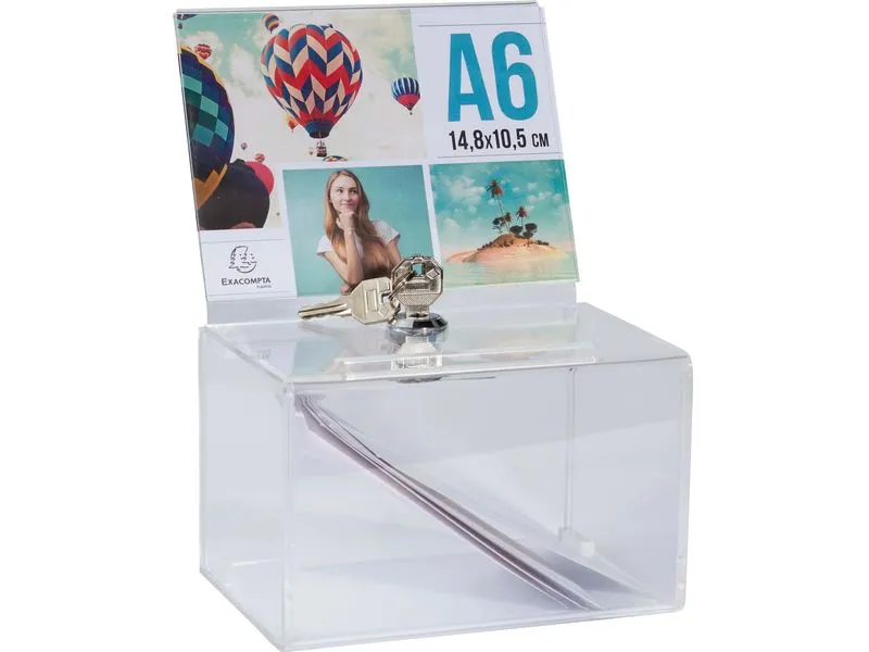Exacompta Einwurfbox mit Kopfblende A6