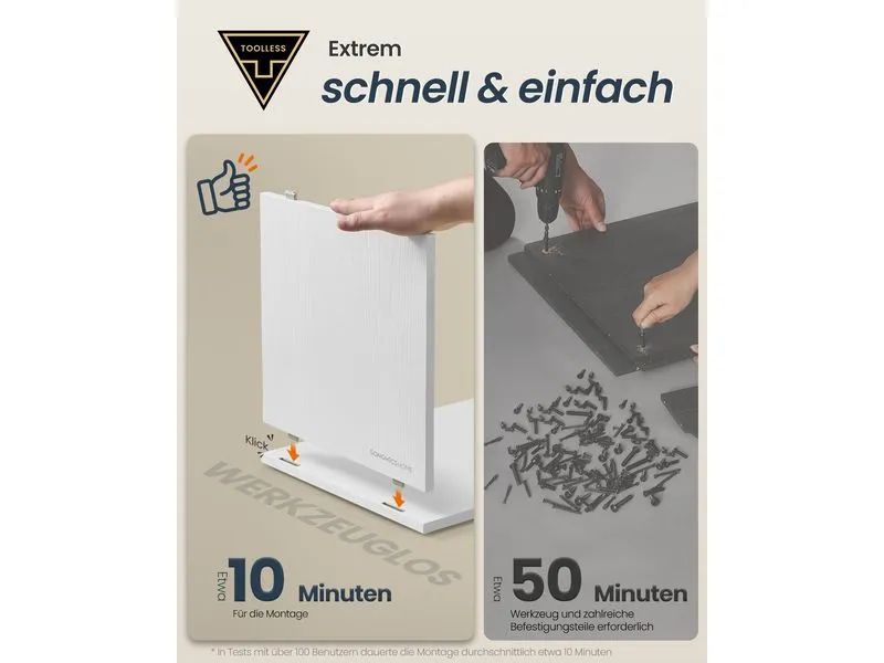 Songmics Nachttisch 25 x 59.4 cm, Weiss Songmics Nachttisch 25 x 59.4 cm, Weiss