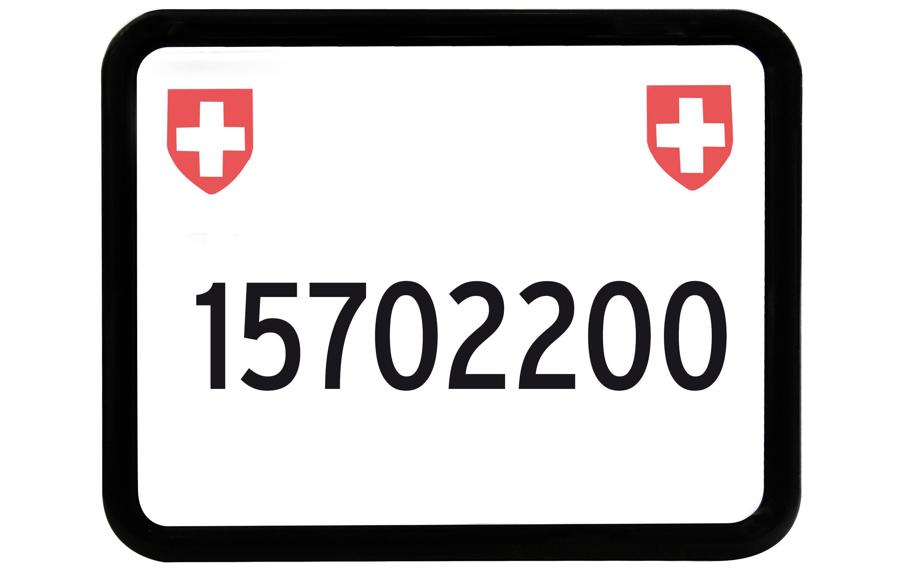 EASYKLICK Kennzeichenhalter Moto Schwarz EASYKLICK Kennzeichenhalter Moto Schwarz