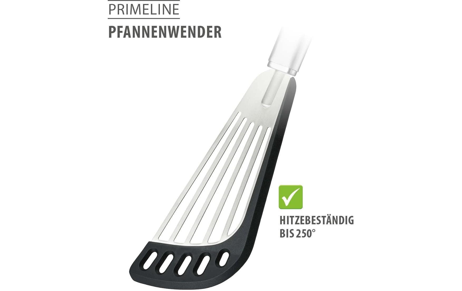 GEFU Pfannenwender Primeline 31 cm, Schwarz/Silber