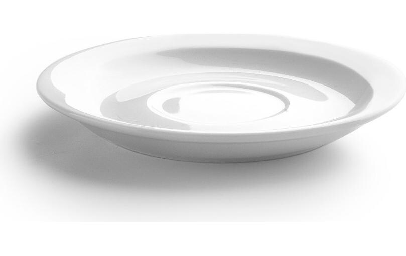 Ibili Tassen + Unterteller-Set 80 ml, 6 Stück, Weiss