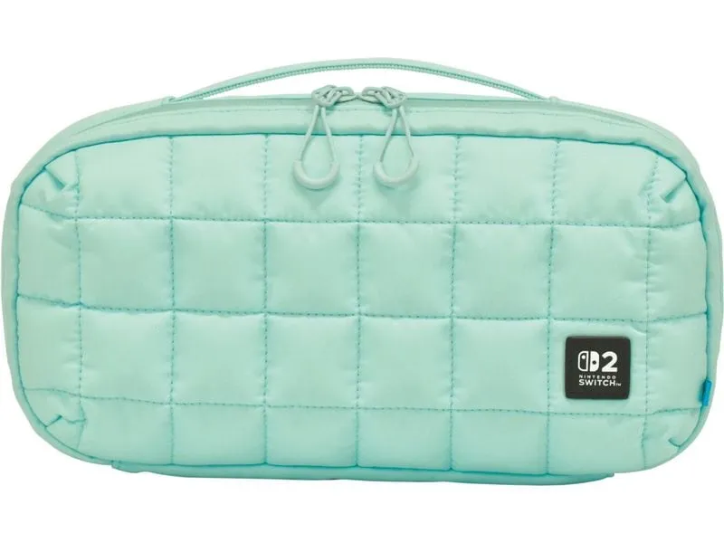 Hori Nintendo Switch 2 Tasche Green Quilted Hori Nintendo Switch 2 Tasche Green Quilted