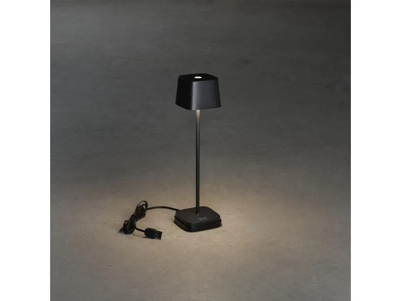 Konstsmide Akku-Tischleuchte Capri Mini USB, 2200-3000K, 2.2 W, Schwarz Konstsmide Akku-Tischleuchte Capri Mini USB, 2200-3000K, 2.2 W, Schwarz