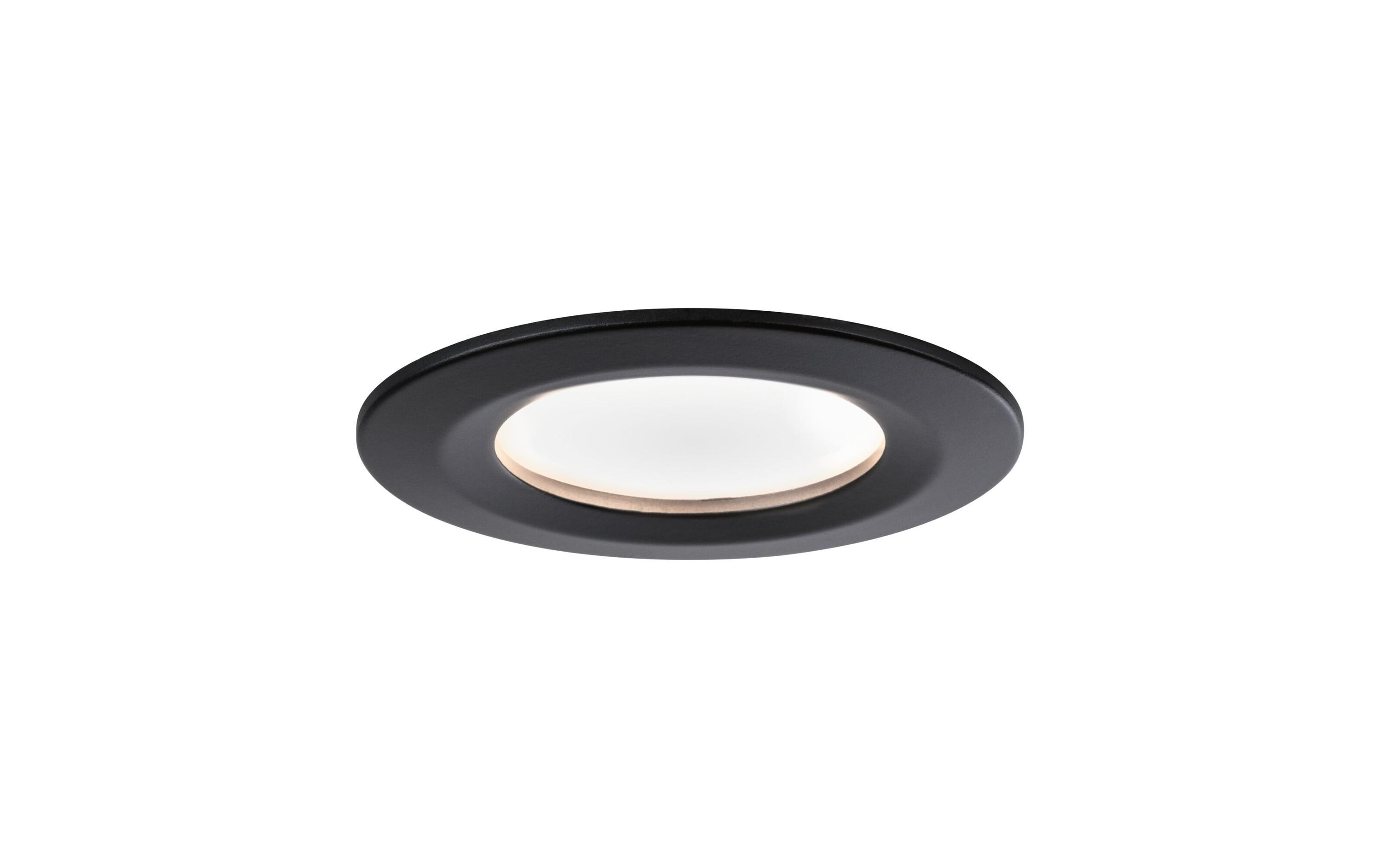 Paulmann Einbauleuchte Nova Starr Basisset, Schwarz