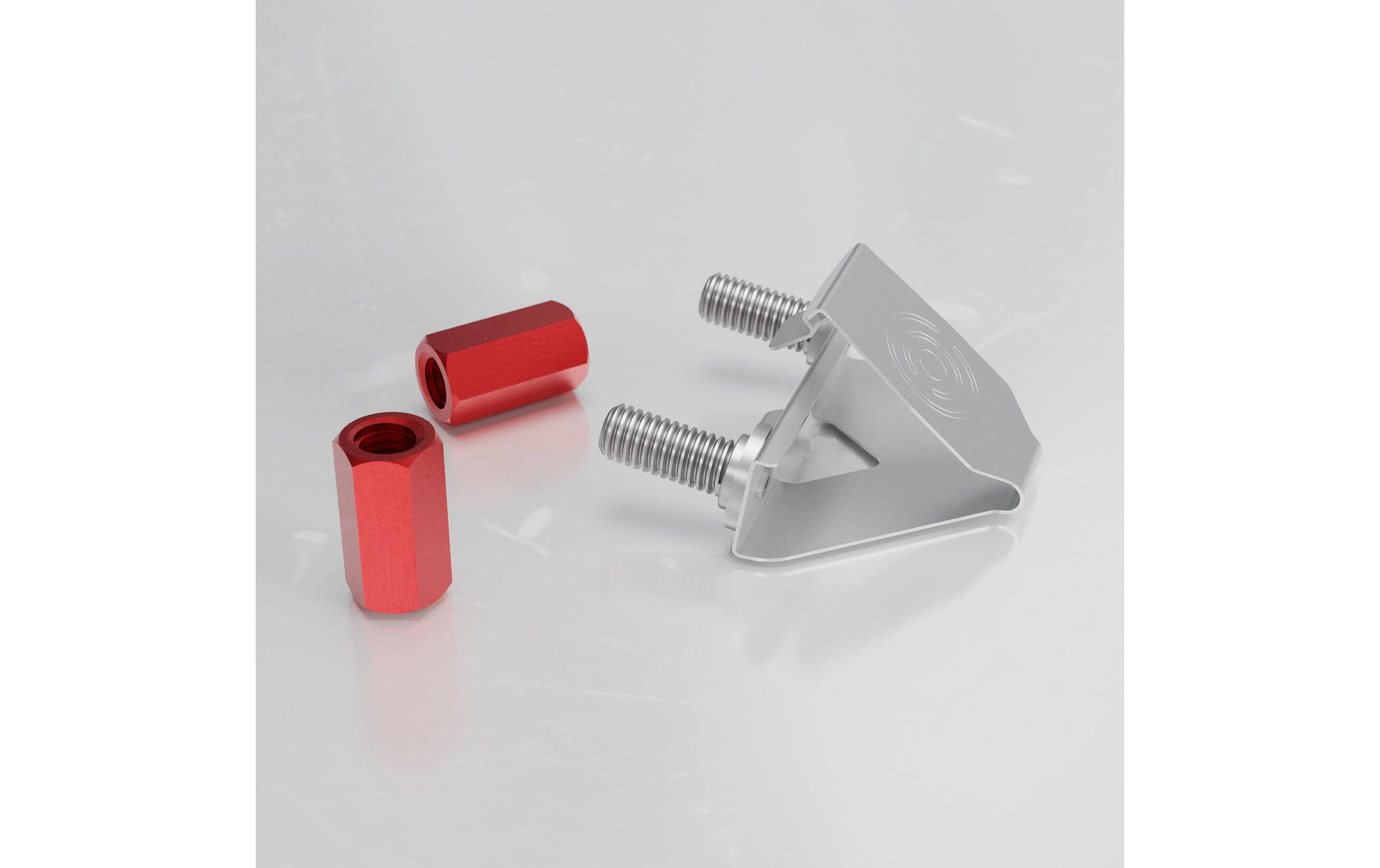 Patchbox Rack Zubehör /dev/mount (Bolzen Rot) 50-Pack