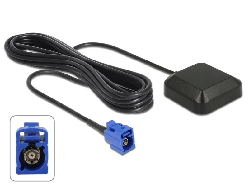Delock Antenne GNNS GALILEO GPS Fakra-C Buchse, 5m Kabel Delock Antenne GNNS GALILEO GPS Fakra-C Buchse, 5m Kabel