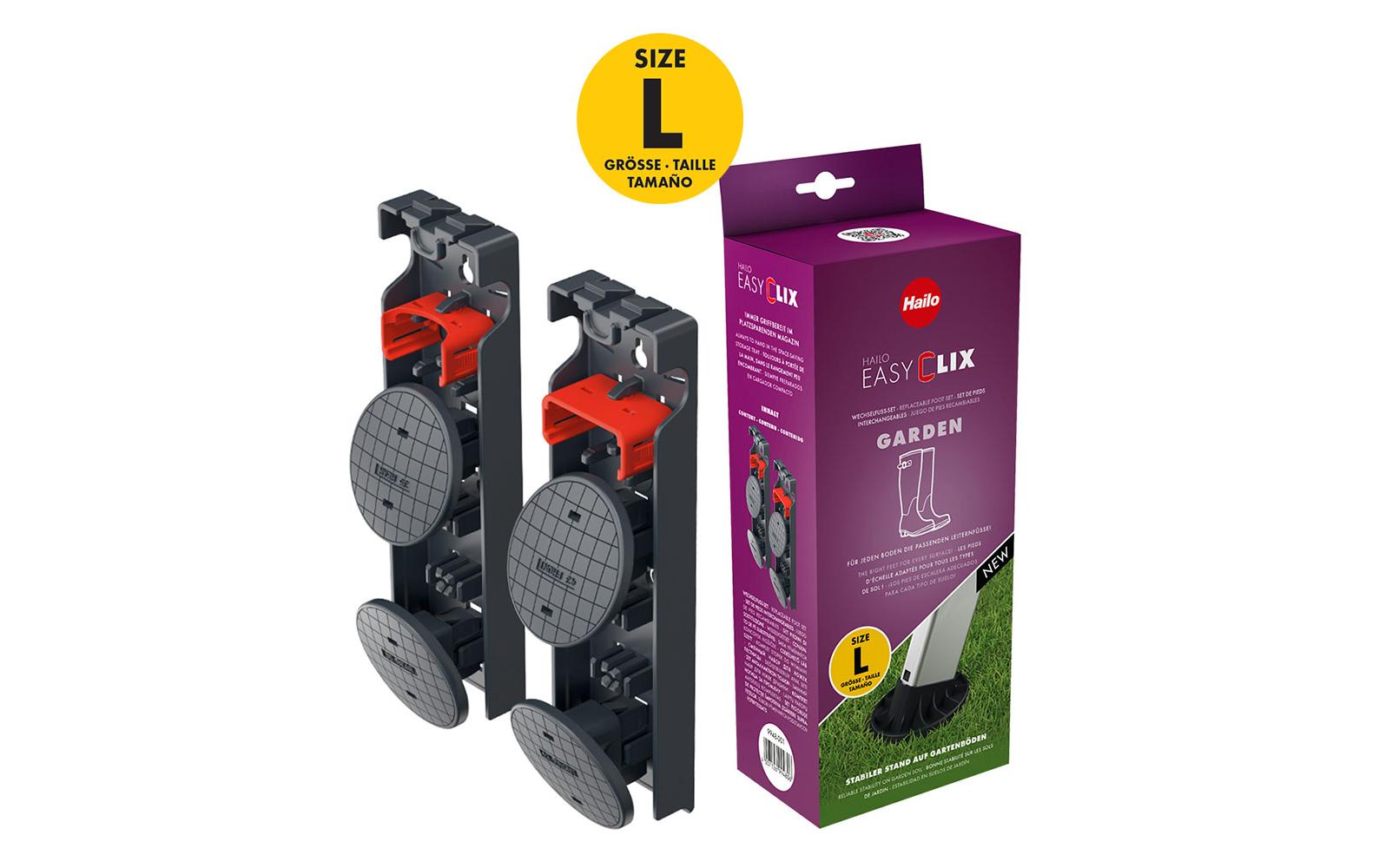 Hailo Wechsel-Fuss Set EasyClix Garden Grösse L Hailo Wechsel-Fuss Set EasyClix Garden Grösse L