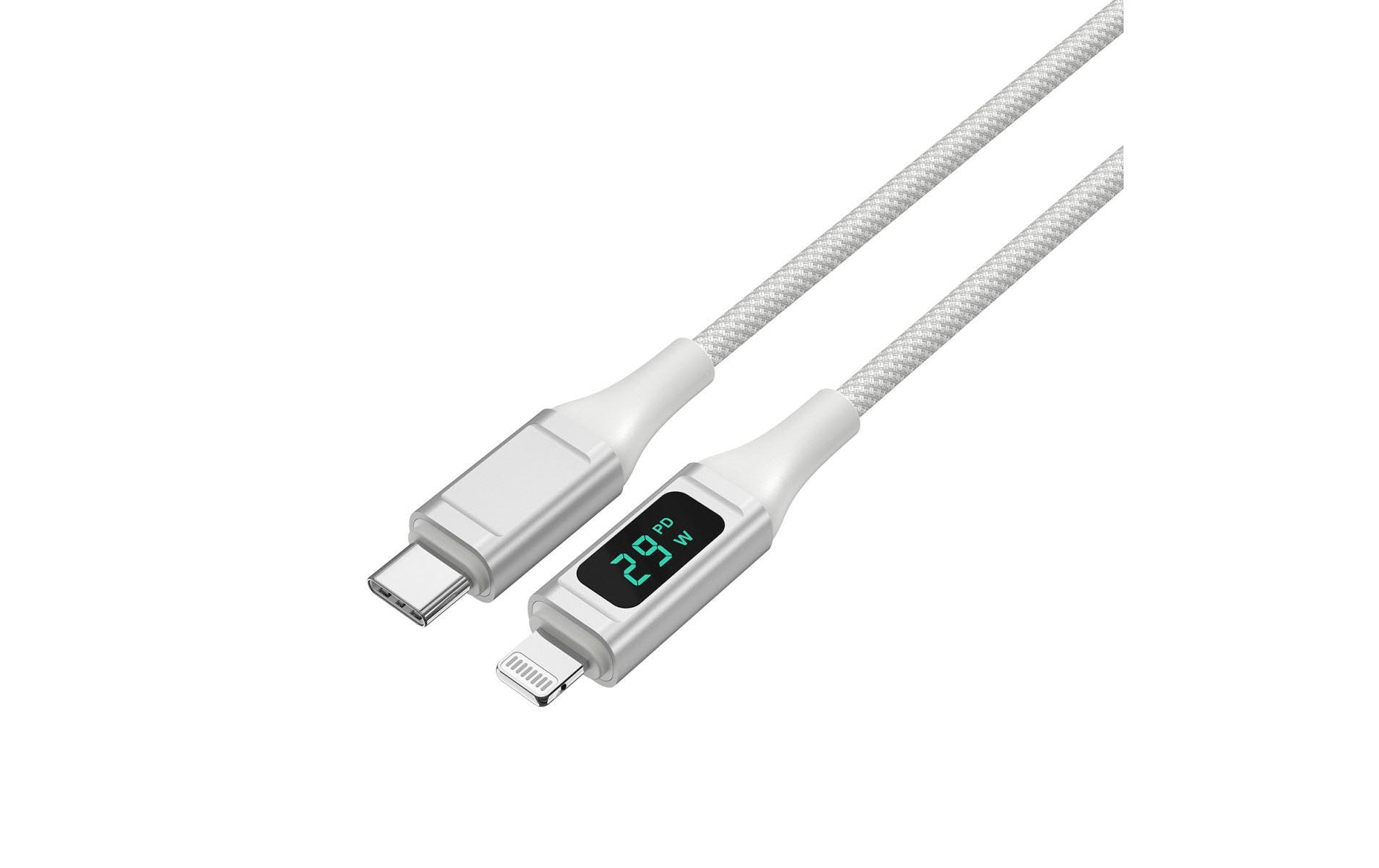 4smarts USB 2.0-Kabel DigitCord bis 30W USB C - Lightning 1.5 m 4smarts USB 2.0-Kabel DigitCord bis 30W USB C - Lightning 1.5 m