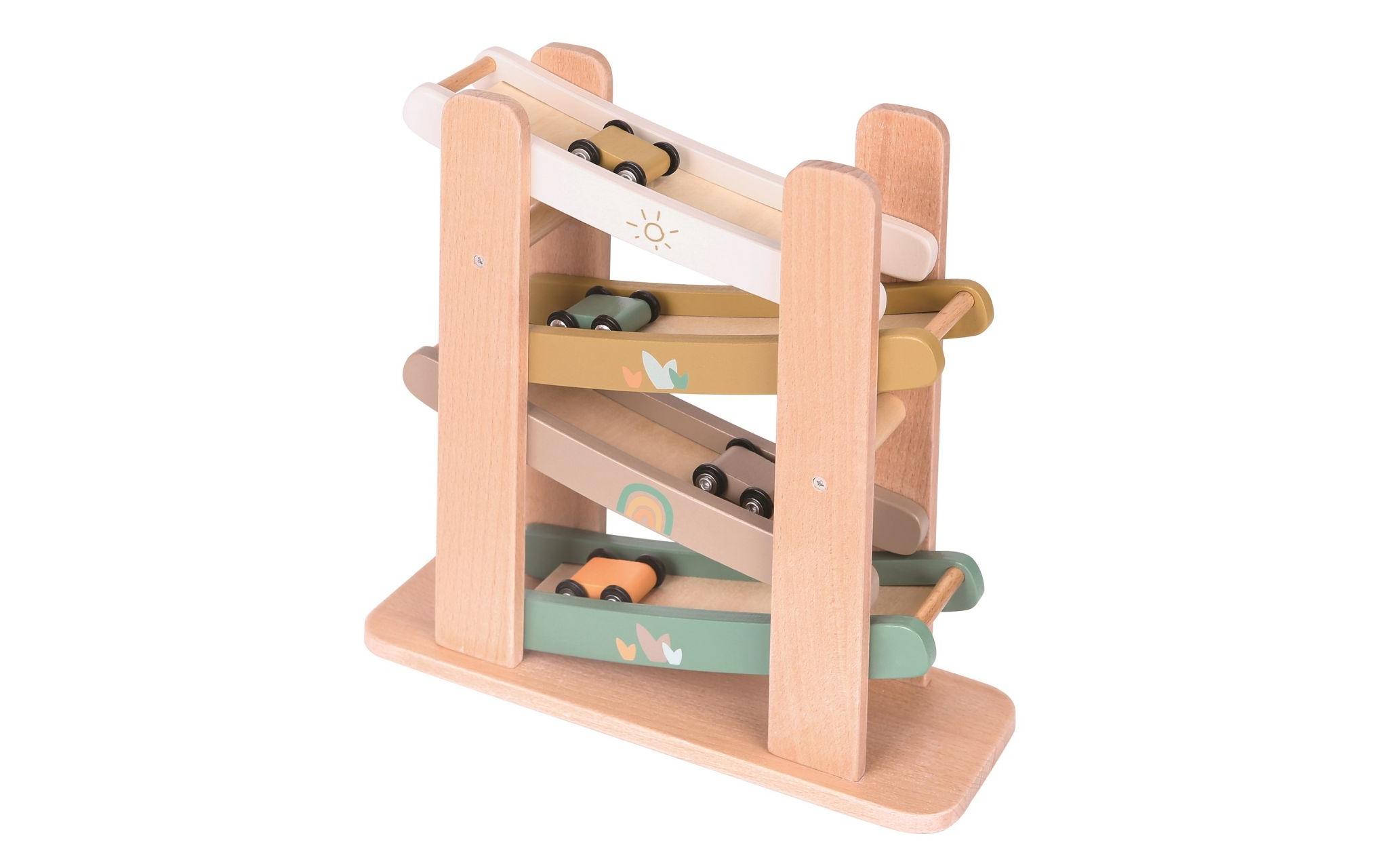 Spielba Holzspielwaren Auto-Überschlagbahn