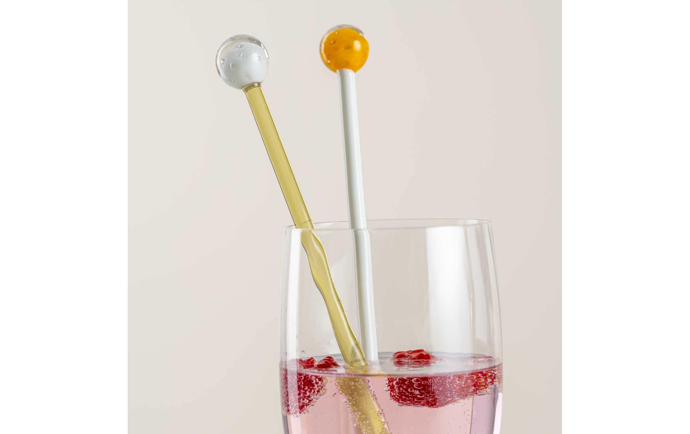 Leonardo Cocktailrührer Poesia 4 Stück, Orange/Transparent