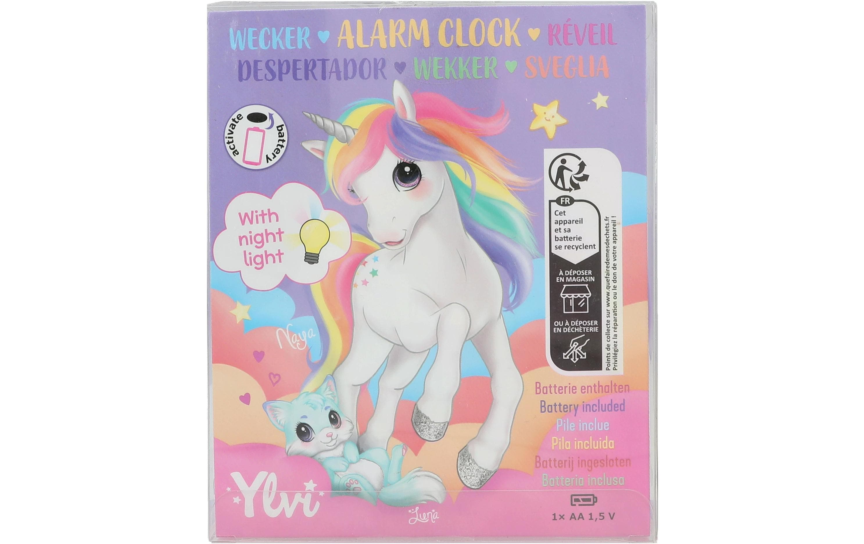 Depesche Wecker Einhorn Ylvi Violett
